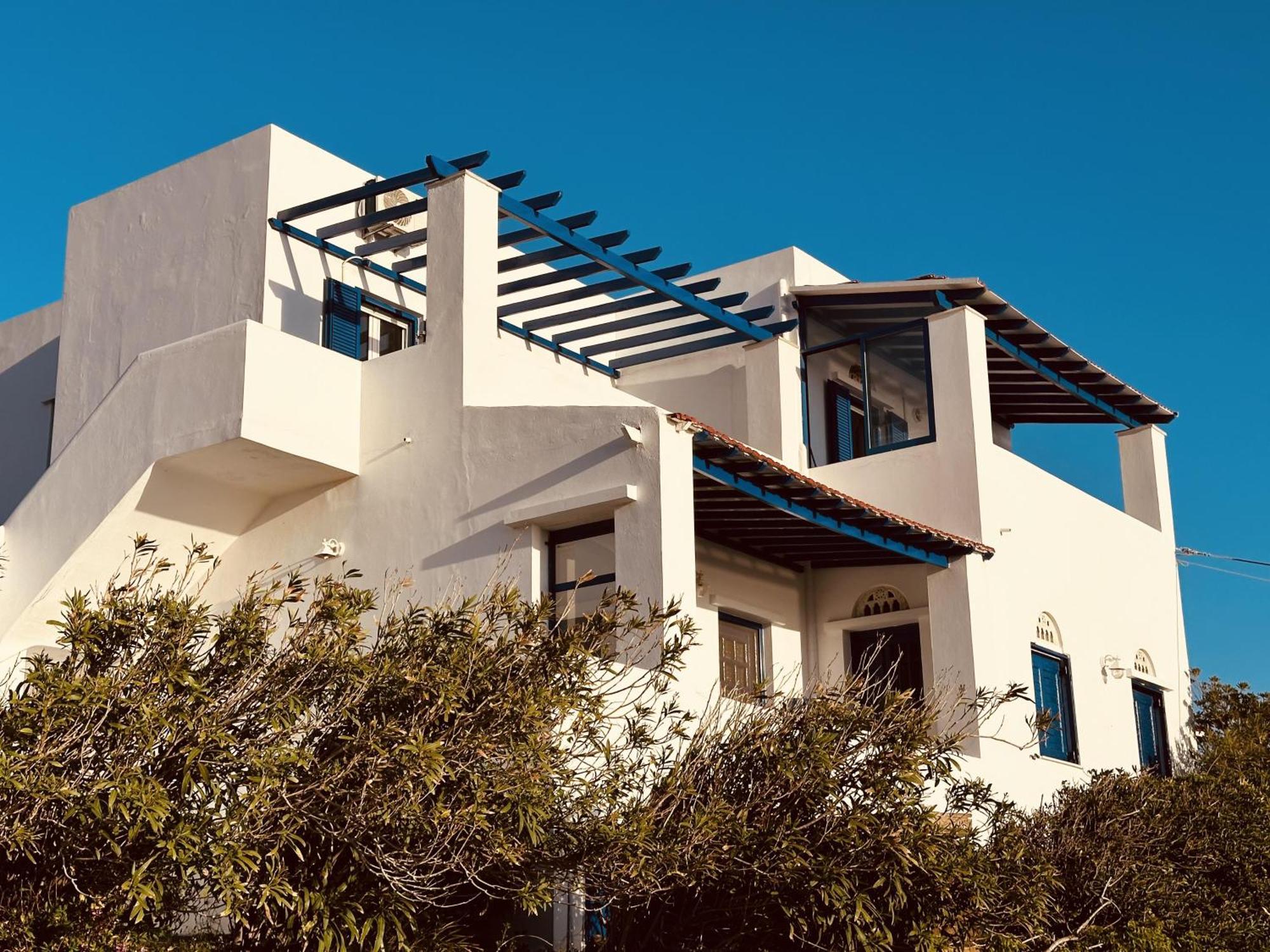 Blue Orison House Tinos For 5 Persons With Seaview Villa Perastra Exterior photo